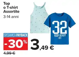 Carrefour Top o T-shirt Assortite offerta