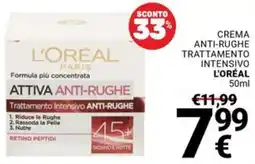 Supermercati Gulliver Crema anti-rughe trattamento intensivo L'ORÉAL offerta