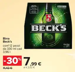 Carrefour Birra Beck's offerta
