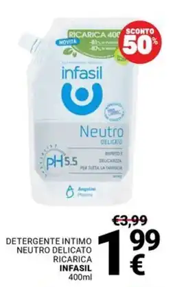 Supermercati Gulliver Detergente intimo neutro delicato ricarica INFASIL offerta