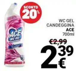 Supermercati Gulliver Wc gel candeggina ACE offerta