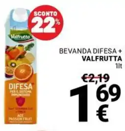 Supermercati Gulliver Bevanda difesa + VALFRUTTA offerta