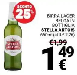 Supermercati Gulliver Birra lager belga in bottiglia STELLA ARTOIS offerta