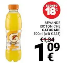Supermercati Gulliver Bevande isotoniche GATORADE offerta