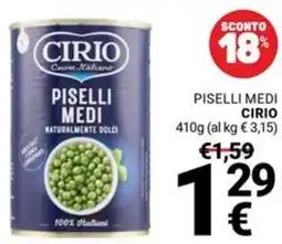 Supermercati Gulliver Piselli medi CIRIO offerta