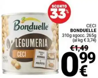 Supermercati Gulliver Ceci BONDUELLE offerta