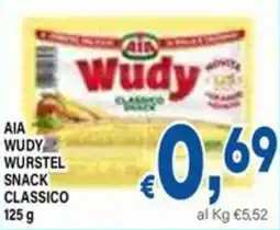 DEM Aia wudy wurstel snack classico offerta