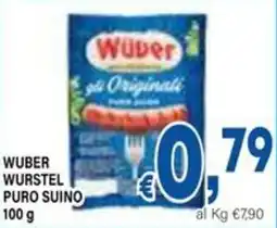 DEM Wuber wurstel puro suino offerta