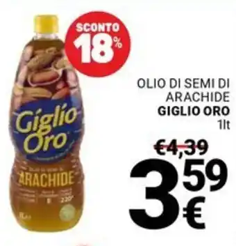 Supermercati Gulliver Olio di semi di arachide GIGLIO ORO offerta