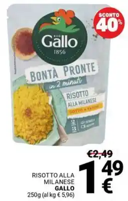 Supermercati Gulliver Risotto alla milanese GALLO offerta