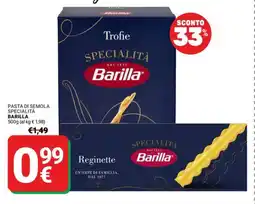 Supermercati Gulliver Pasta di semola specialità BARILLA offerta