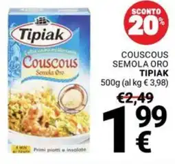Supermercati Gulliver Couscous semola oro TIPIAK offerta