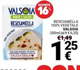 Supermercati Gulliver Besciamella 100% vegetale VALSOIA offerta
