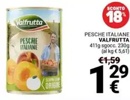 Supermercati Gulliver Pesche italiane VALFRUTTA offerta