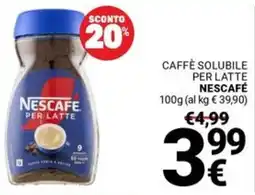 Supermercati Gulliver Caffè solubile per latte NESCAFÉ offerta