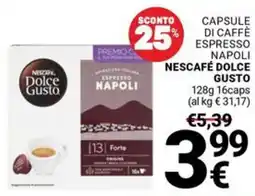 Supermercati Gulliver Capsule di caffè espresso NESCAFÉ DOLCE GUSTO offerta