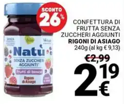 Supermercati Gulliver Confettura di senza zuccher aggiunti RIGONI DI ASIAGO offerta