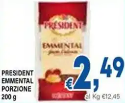 DEM President emmental porzione offerta