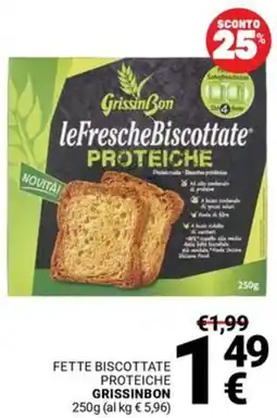 Supermercati Gulliver Fette biscottate proteiche GRISSINBON offerta