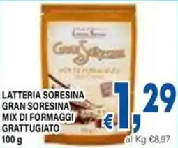 DEM Latteria soresina gran soresina mix di formaggi grattugiato offerta