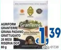 DEM Agriform granterre grana padano 20 mesi riserva dop offerta