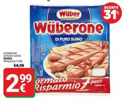 Supermercati Gulliver Wüberone di puro suino WÜBER offerta