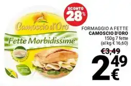 Supermercati Gulliver Formaggio a fette CAMOSCIO D'ORO offerta