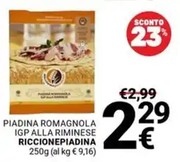 Supermercati Gulliver Piadina romagnola igp alla riminese RICCIONEPIADINA offerta