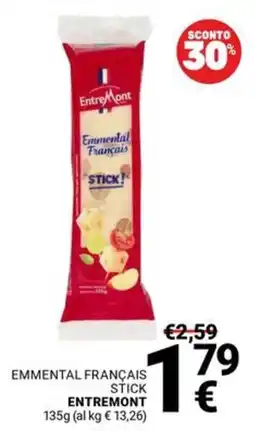 Supermercati Gulliver Emmental français stick ENTREMONT offerta