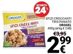 Supermercati Gulliver Sfizi croccanti tris panato OROGEL offerta