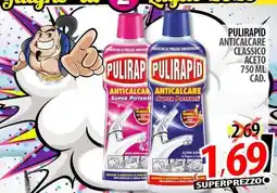 Il Genio Supermercato Pulirapid anticalcare classico aceto offerta