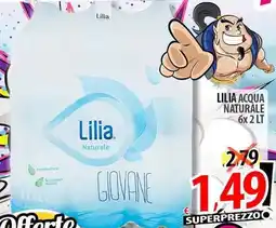 Il Genio Supermercato Lilia acqua naturale offerta