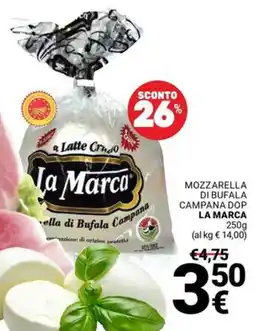 Supermercati Gulliver Mozzarella di bufala campana dop LA MARCA offerta