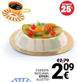 Supermercati Gulliver Cassata siciliana EFFEPI offerta
