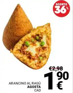 Supermercati Gulliver Arancino al ragù AGOSTA offerta