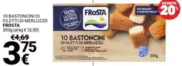 Supermercati Gulliver 10 bastoncini di filetti di merluzzo FROSTA offerta