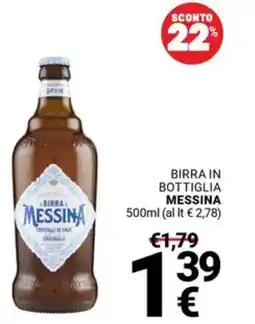 Supermercati Gulliver Birra in bottiglia MESSINA offerta