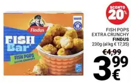 Supermercati Gulliver Fish pops extra crunchy FINDUS offerta
