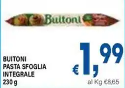 DEM Buitoni pasta sfoglia integrale offerta