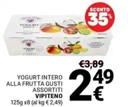 Supermercati Gulliver Yogurt intero alla frutta VIPITENO offerta