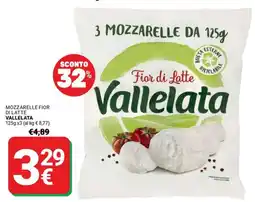 Supermercati Gulliver Mozzarelle fior idi latte VALLELATA offerta