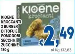 DEM Kioene kroccanti 2 burger di tofu e pomodori secchi/ zucchine offerta