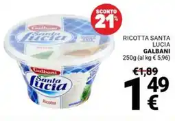Supermercati Gulliver Ricotta santa lucia GALBANI offerta