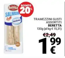 Supermercati Gulliver TRAMEZZINI GUSTI BERETTA offerta