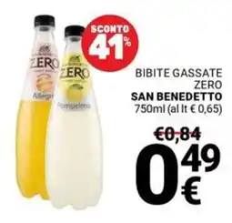 Supermercati Gulliver Bibite gassate zero SAN BENEDETTO offerta