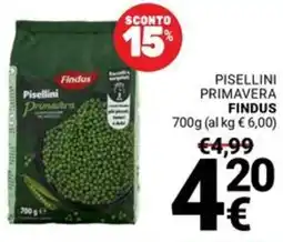 Supermercati Gulliver Pisellini primavera FINDUS offerta