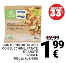 Supermercati Gulliver Contorno ortolano con zucchine, patate e carote FROSTA offerta