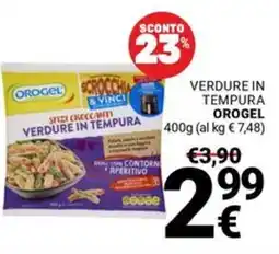 Supermercati Gulliver Verdure in tempura OROGEL offerta