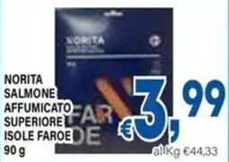 DEM Norita salmone affumicato superiore isole faroe offerta