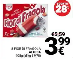 Supermercati Gulliver 8 fior di fragola ALGIDA offerta